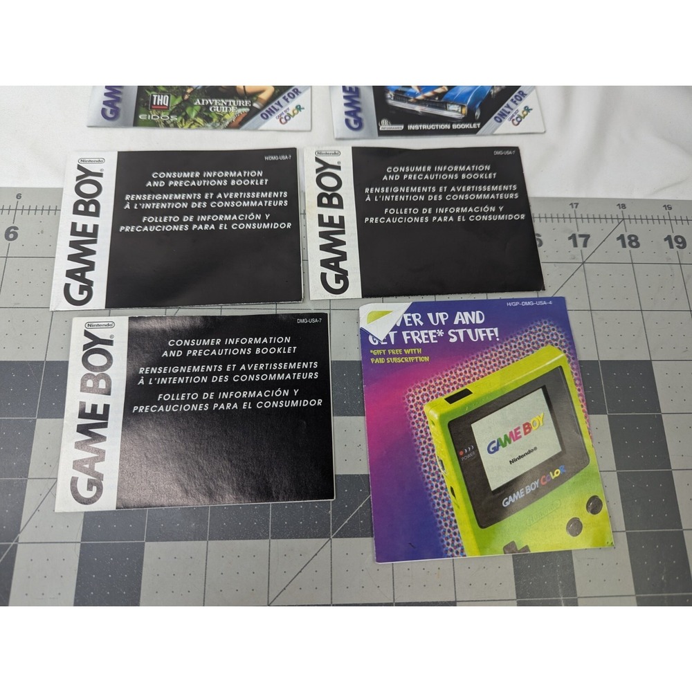 Nintendo‎ Gameboy Color Instruction Booklets Tomb Raider Driver Extras - Picture 4 of 5